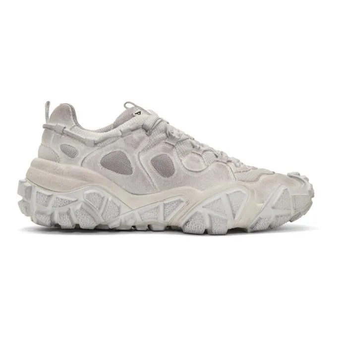 Acne Studios White Bolzter M Tumbled Sneakers