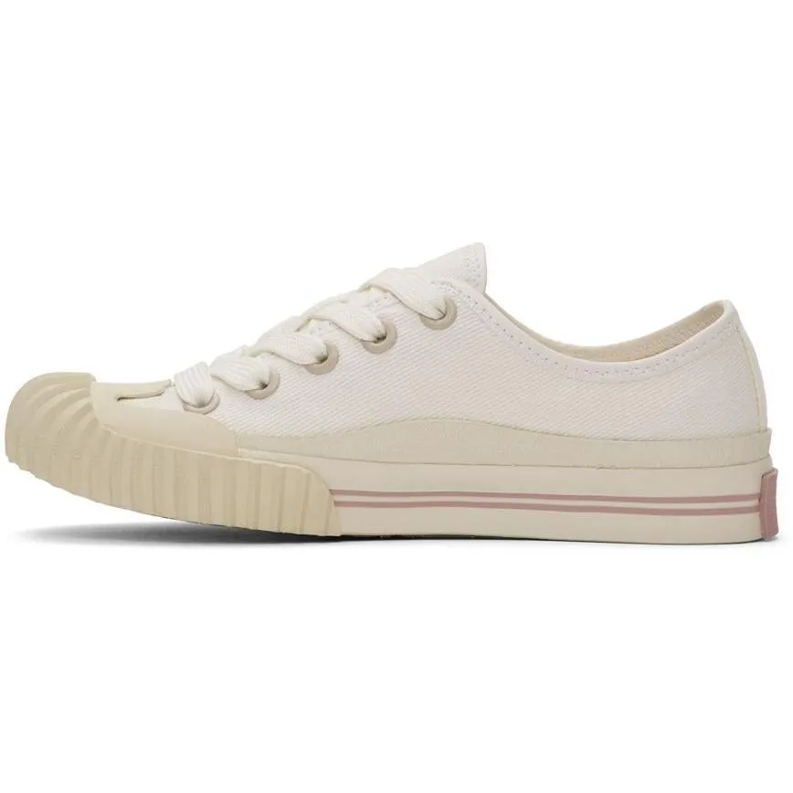 Acne Studios White Canvas Logo Patch Sneakers