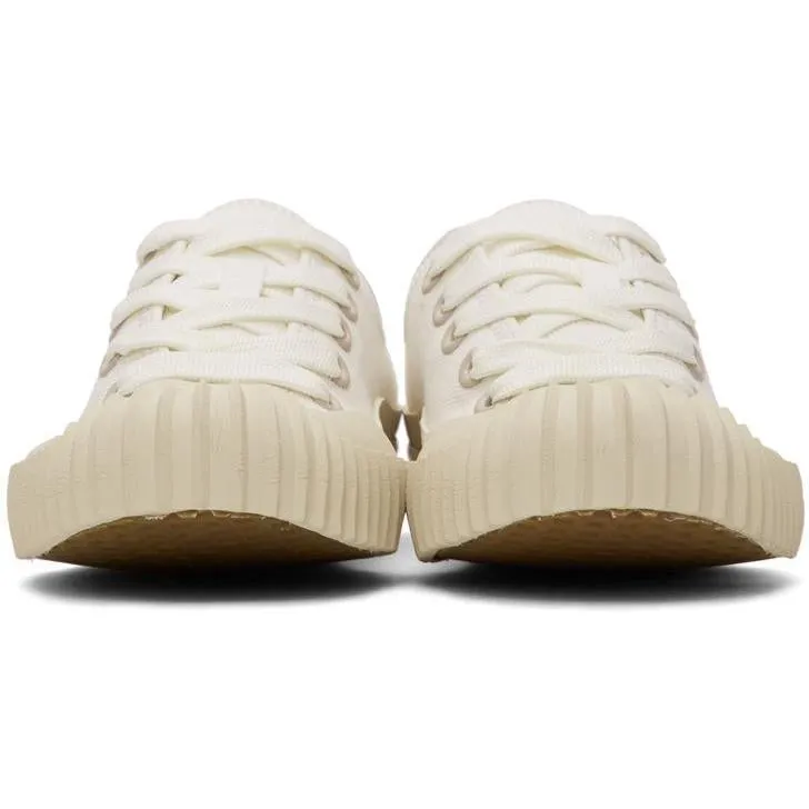 Acne Studios White Canvas Logo Patch Sneakers