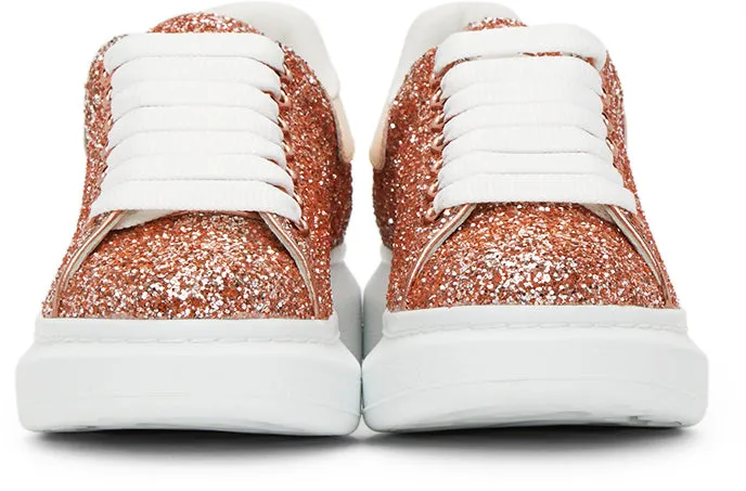 Alexander McQueen Pink Galaxy Glitter Oversized Sneakers
