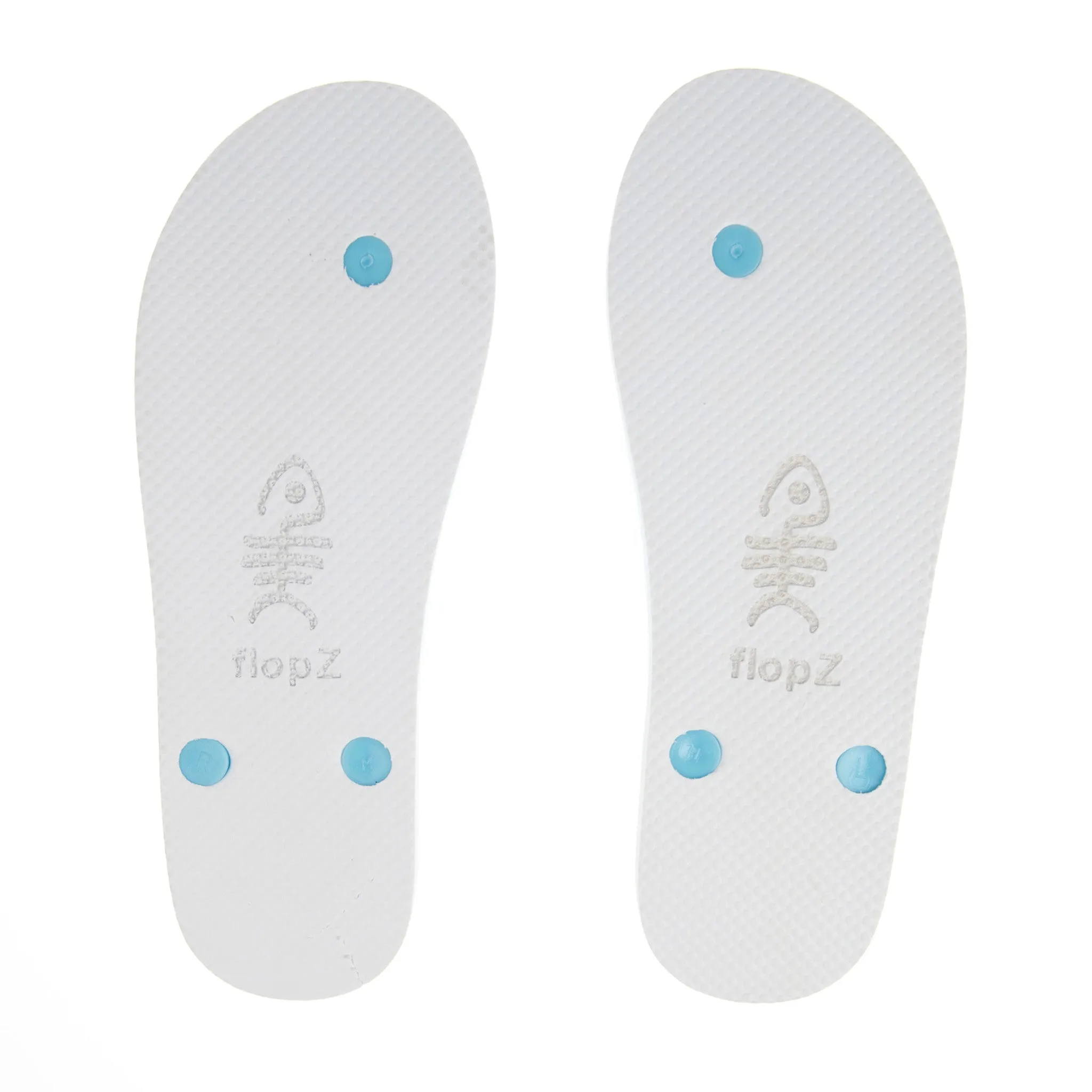 Aqua Flip Flops with Turqouise straps