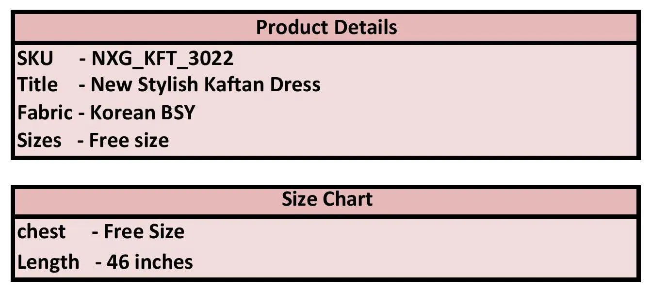 Casual Everyday Kaftan with Style