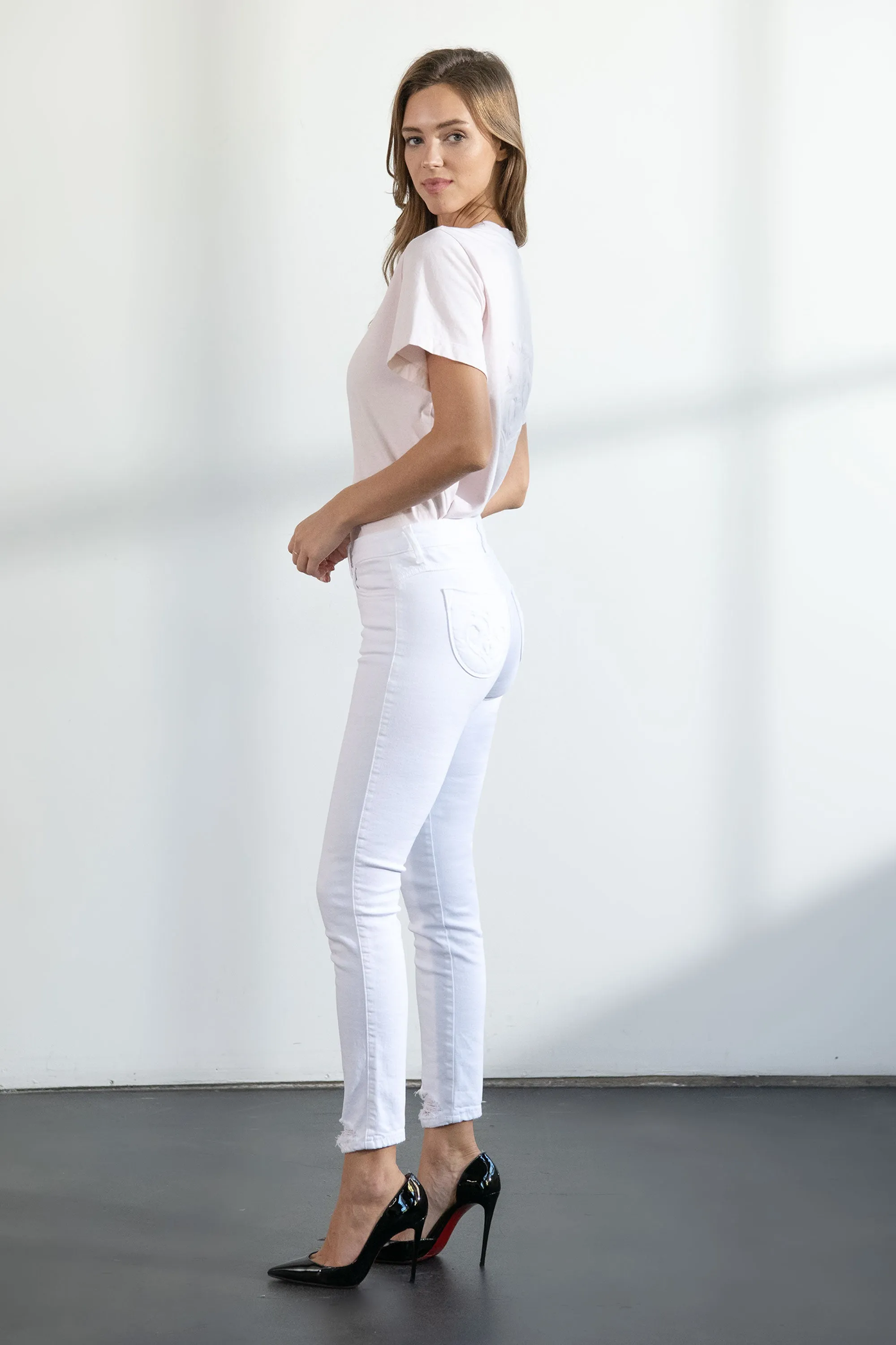 Lynette Skinny In Snow Flake