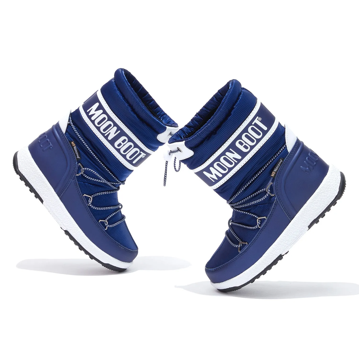 MOON BOOT Sport Junior Blue Ripstop Boots