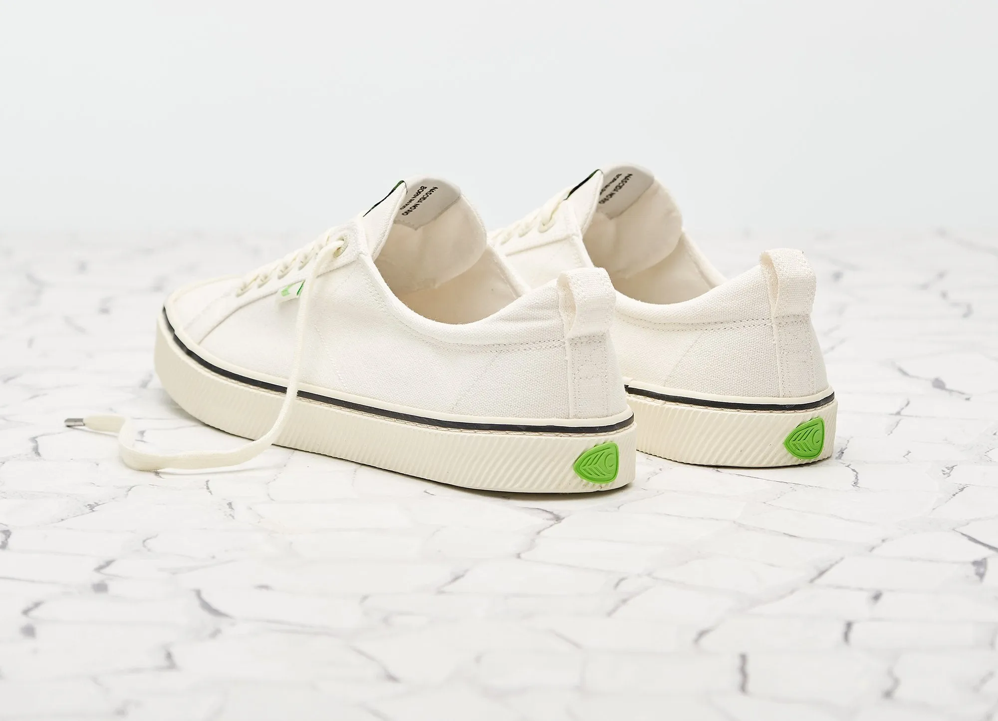 OCA Low Stripe White Canvas Sneaker Men