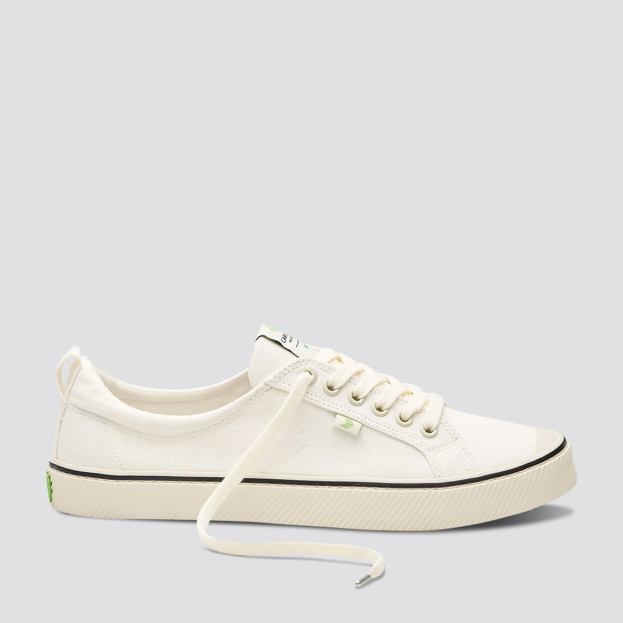 OCA Low Stripe White Canvas Sneaker Men