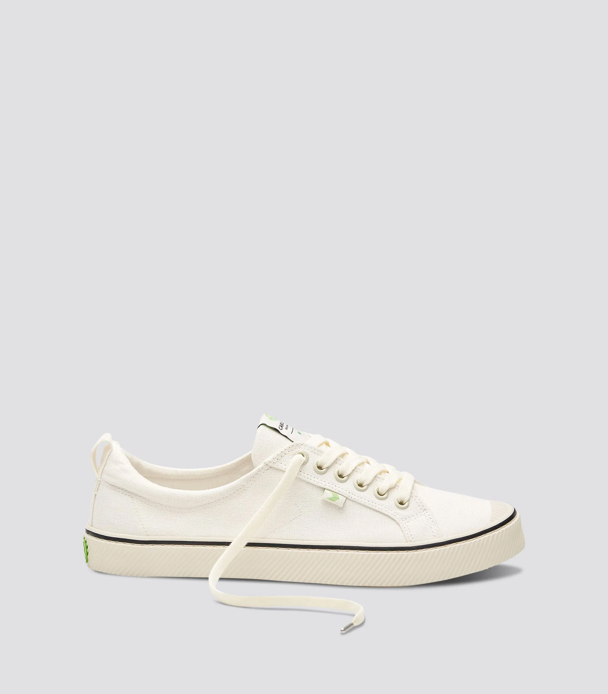 OCA Low Stripe White Canvas Sneaker Men