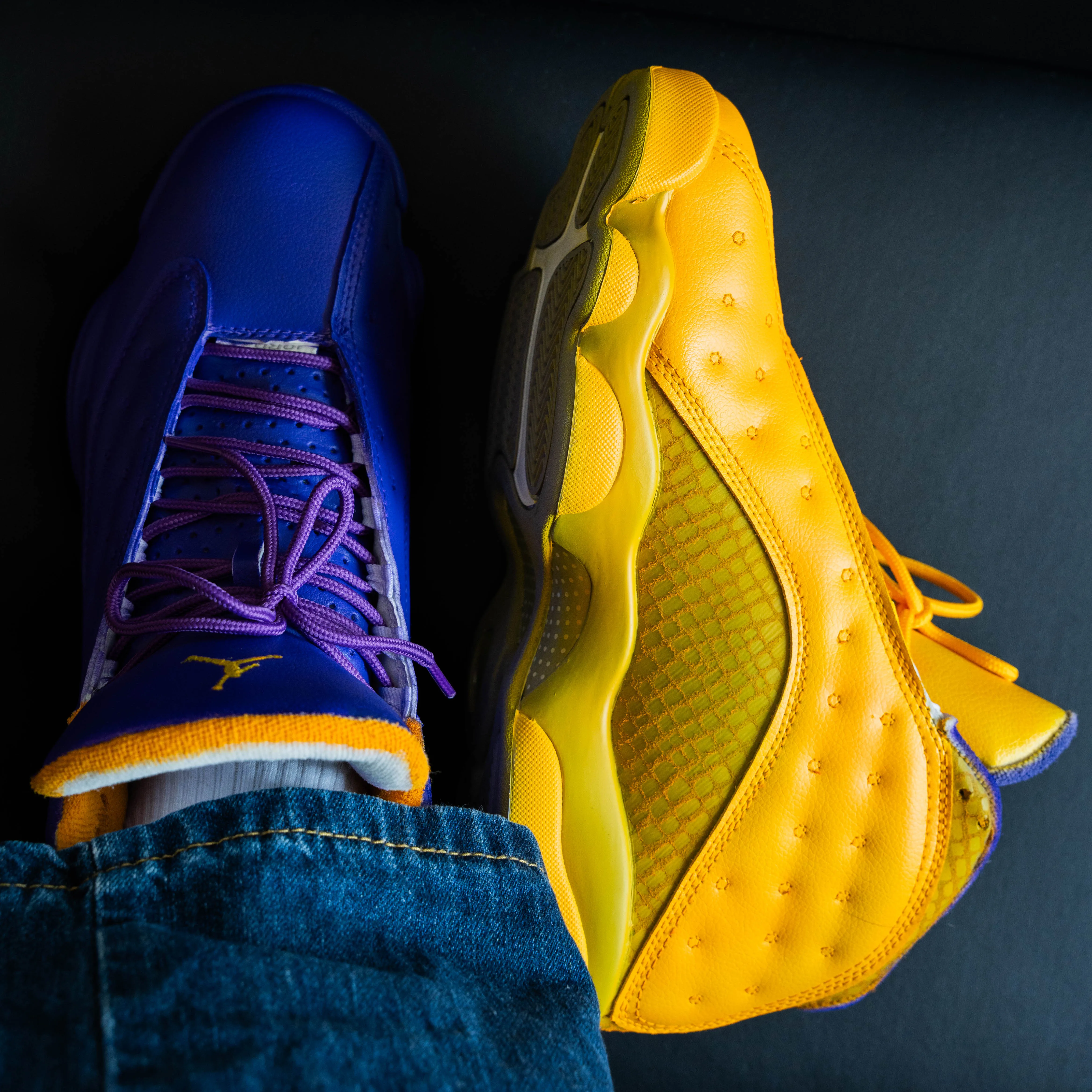 Purple lemon Custom Air Jordan 13