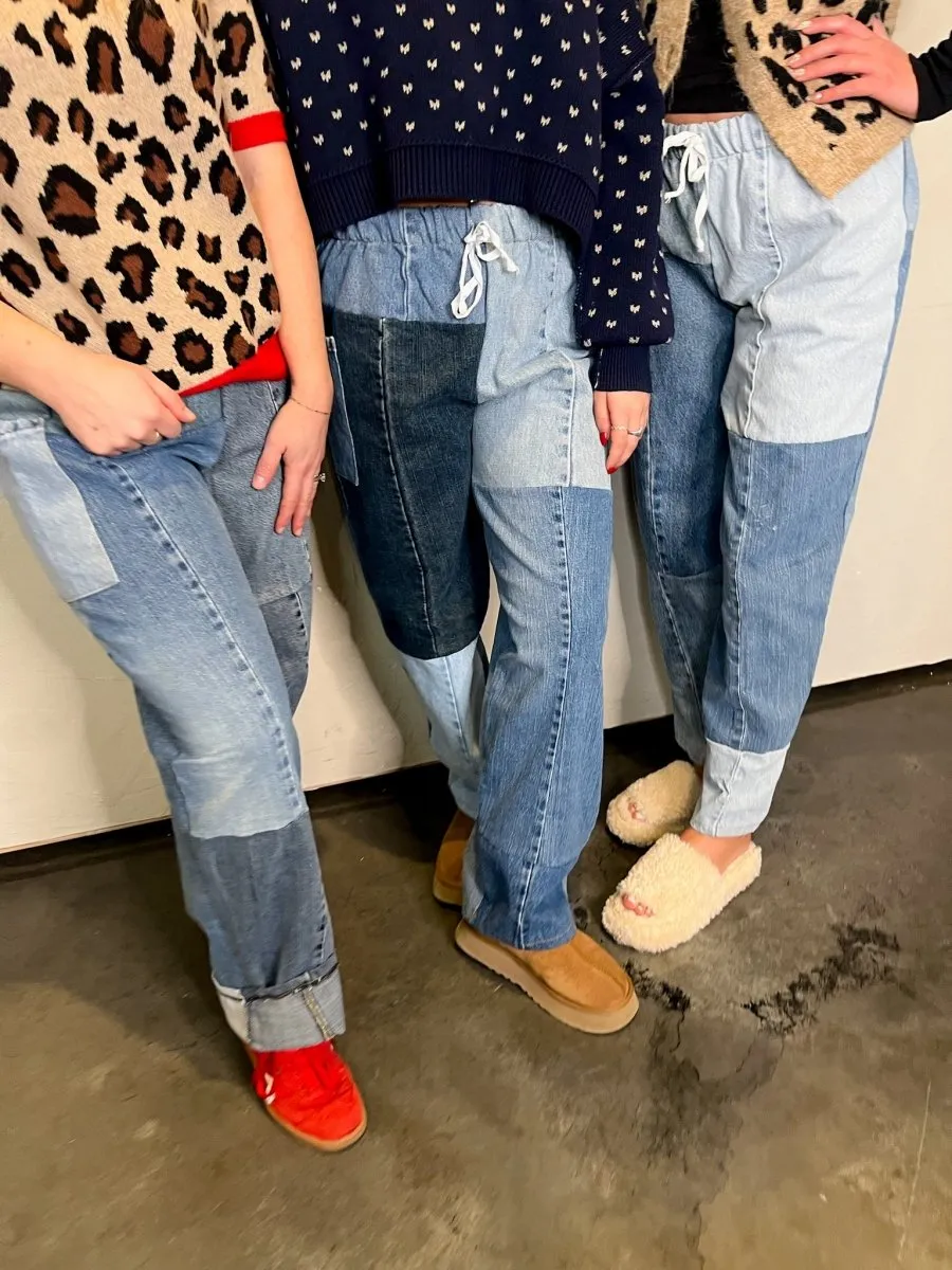 Rewind Denim Patchwork Pant