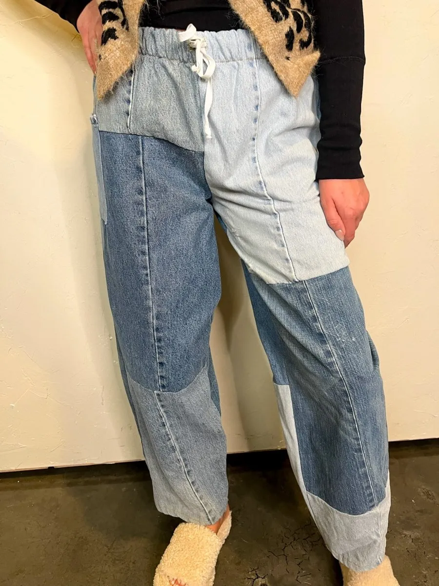 Rewind Denim Patchwork Pant