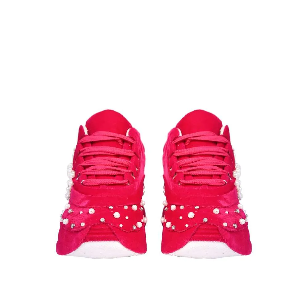 Ruby Pink Sneakers | For Modern Day Wedding | Fashion-Comfort Combo